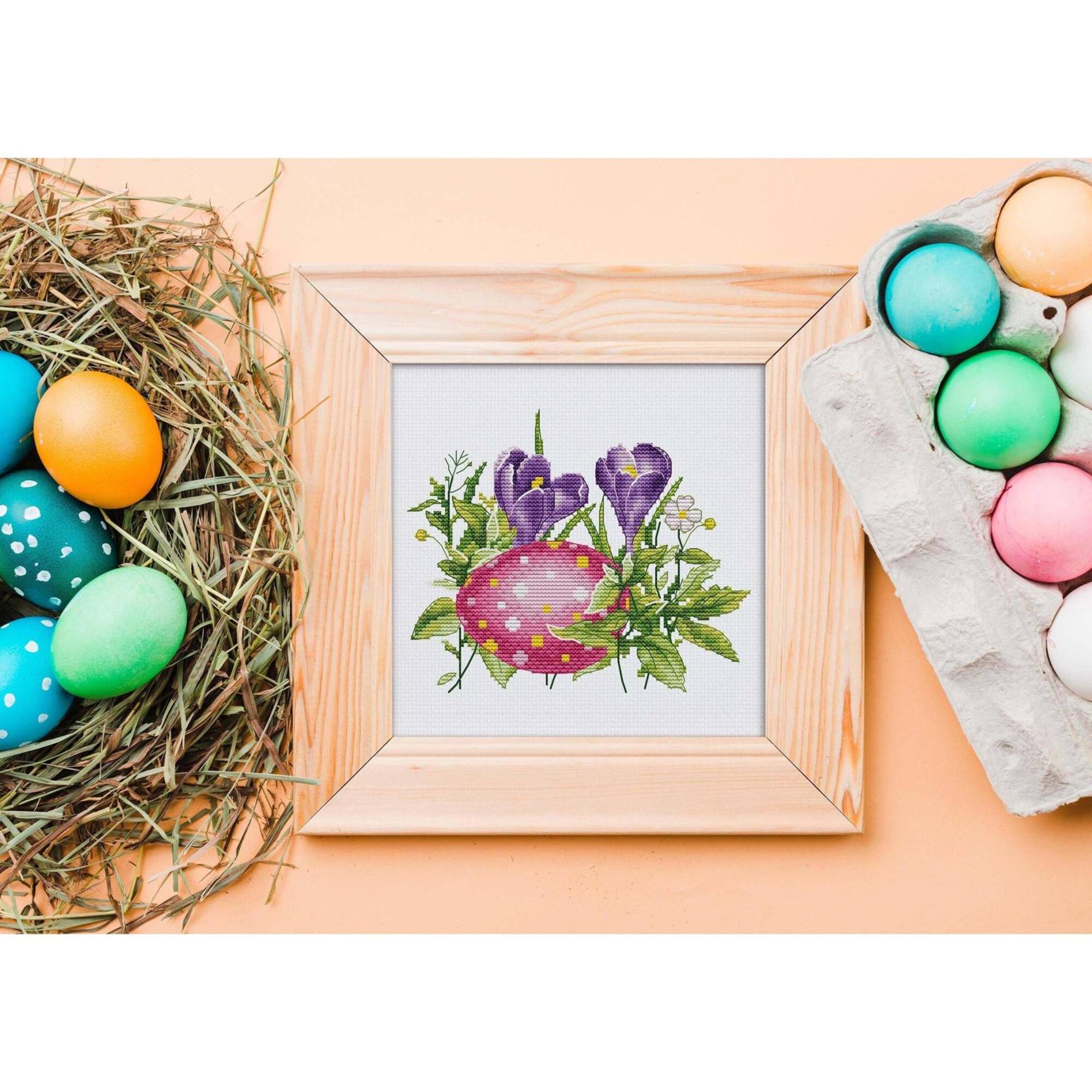 Luca-S Easter Egg Counted Cross Stitch Kit